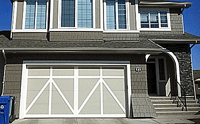 The Garrison custom garage door