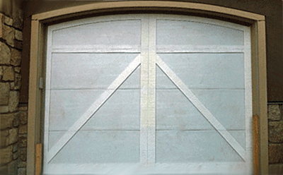 The Wentworth with Custom Arch garage door