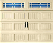 Bead Board Panel with Prairie DecraTrim garage door