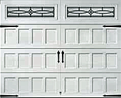 Recessed Panel with Mission DecraGlass garage door