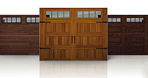 Carriage Cedar garage door