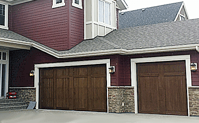 Cedar garage door