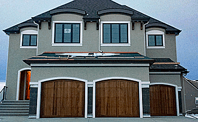 Cedar garage door