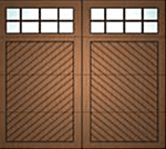 Cedar garage door style