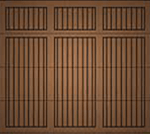 Cedar garage door style