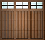 Cedar garage door style