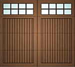 Cedar garage door style