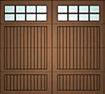 Cedar garage door style